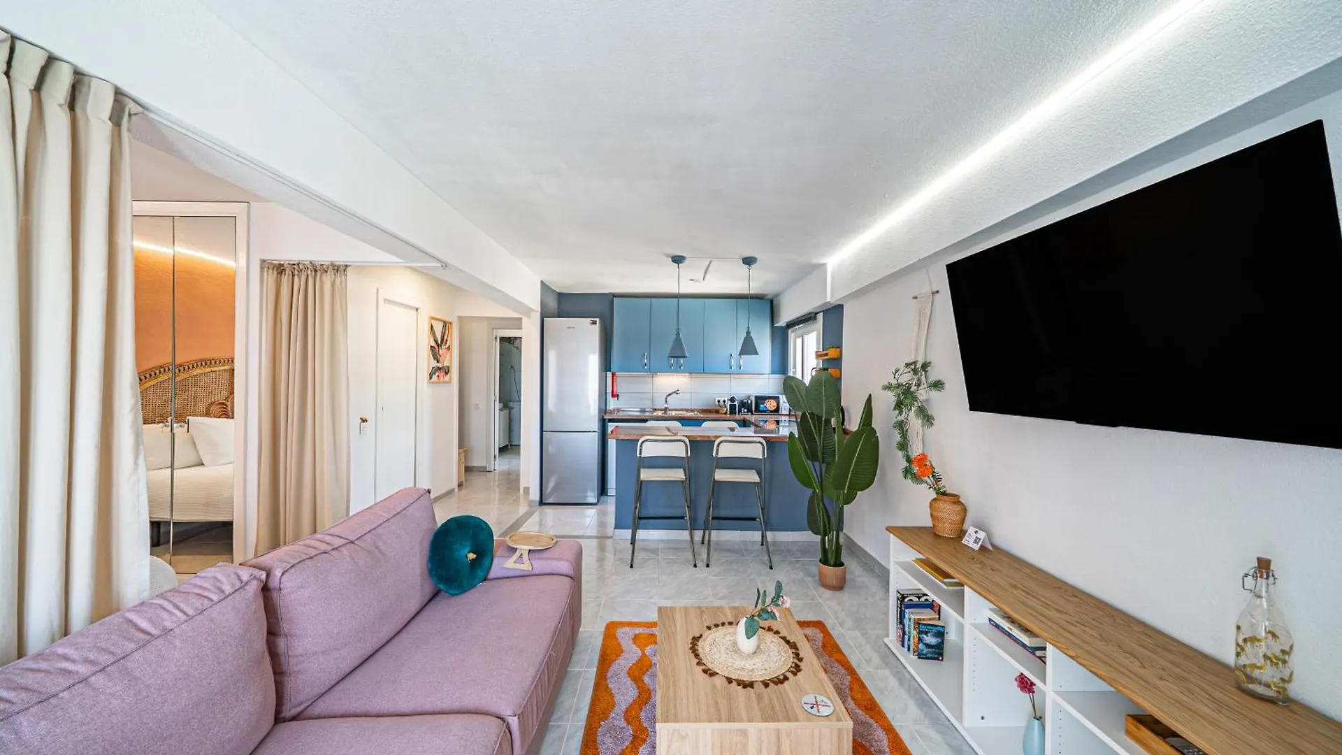 Pura Vida King-Size Bed Sea And Mountain View Apartment Бенальмадена 0*,